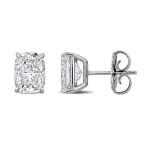 3.00 Carat (ctw VS1-VS2) Lab-Grown Diamond Solitaire Earrings 14K White Gold